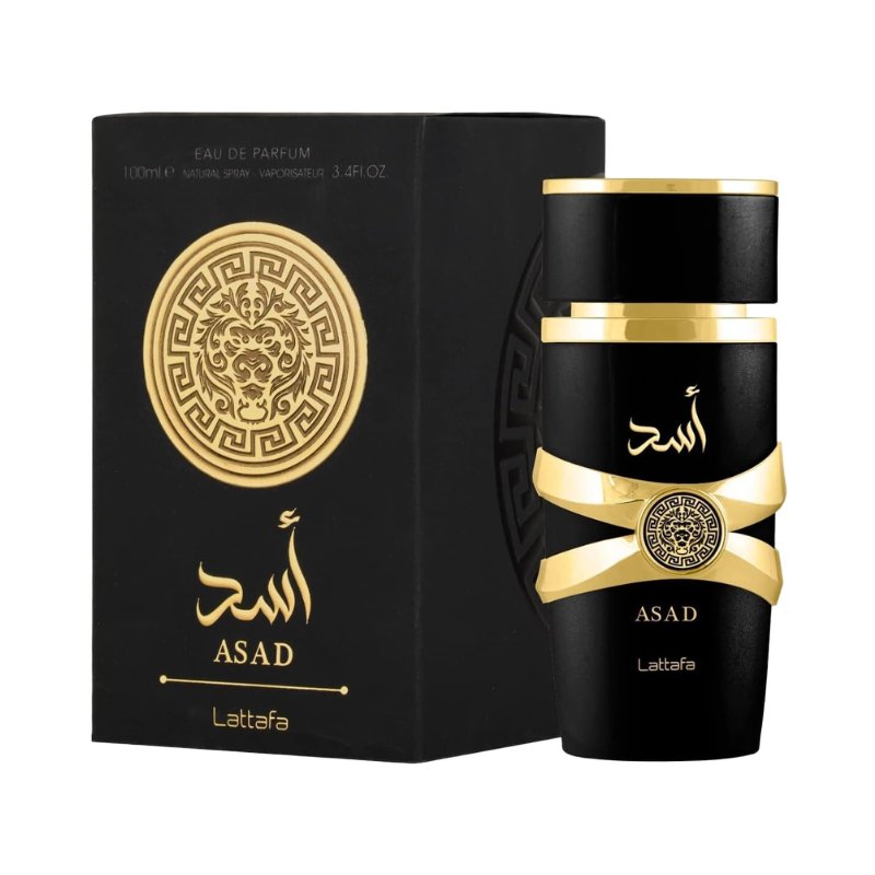 Perfume Masculino Árabe Amadeirado Forte e Doce Asad Lattafa Eau de Parfum 100ml Presente