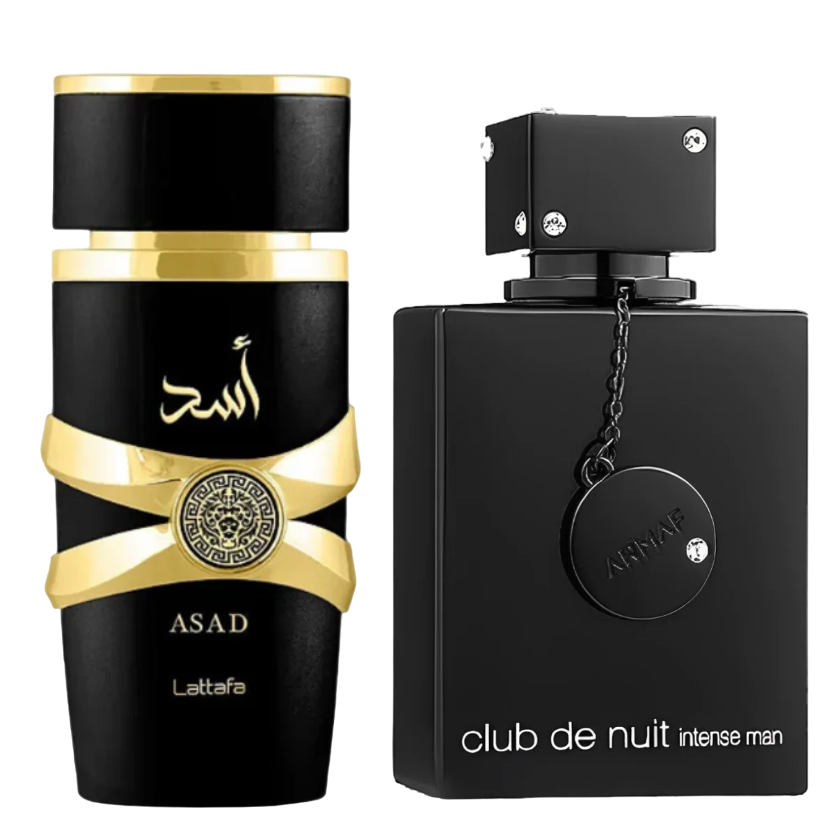 Asad Lattafa 100ml + Club de Nuit Armaf 105ml -  Perfumes Masculinos