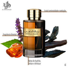 Perfume Oriental Árabe Masculino Bareeq Al Dhahab Al Wataniah Eau de Parfum 100ml - Dom Perfumes